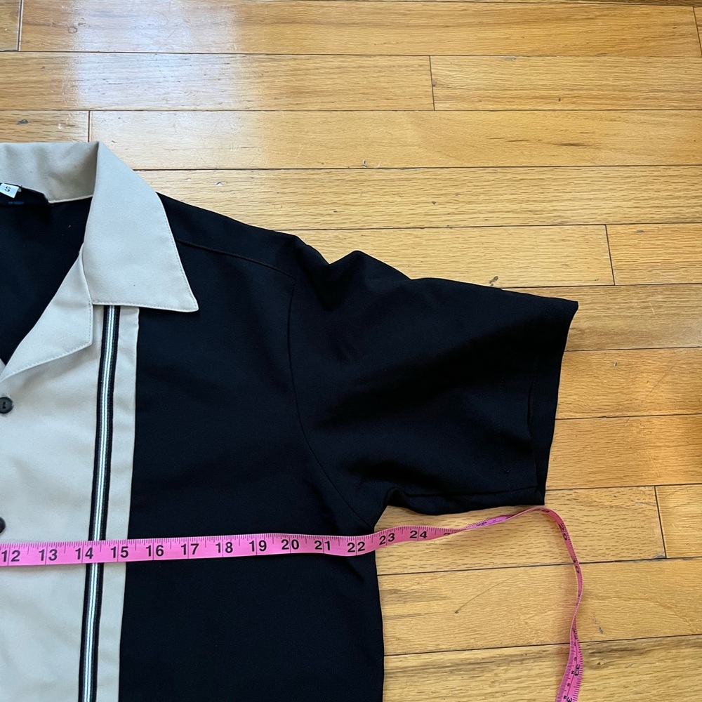 VTG Hoax Bowling Shirt Camp Collar Rockabilly Button 90s 50s Wing Collar USA - Picture 6 of 7